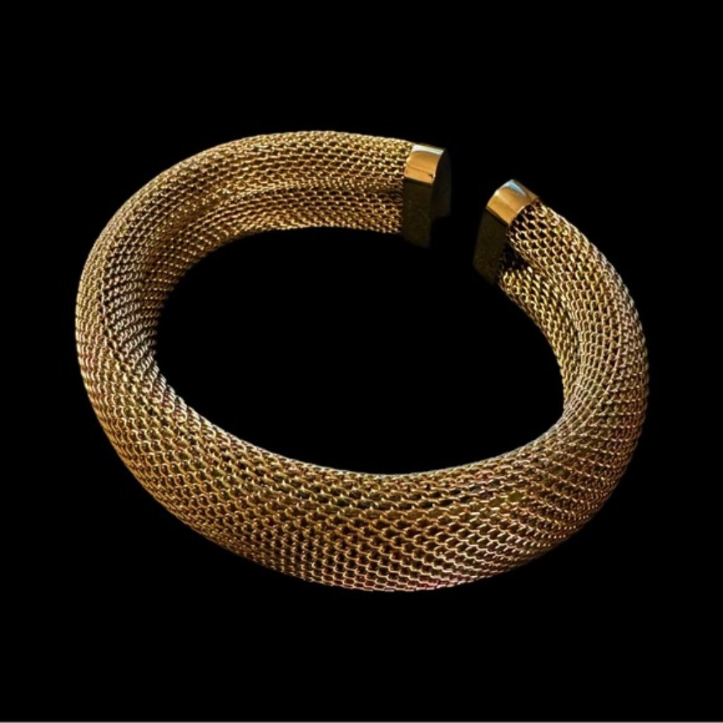 Gorgeous Gold Plated Mesh Bracelet